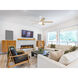 Astrea 52 inch Matte White with Matte White/Blonde Maple Reversible Blades Ceiling Fan